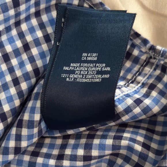 Polo Ralph Lauren Toddler Boy’s Navy Long Sleeve Button Down 4T - Picture 6 of 8